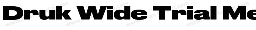 Druk Wide Trial Medium字体转换